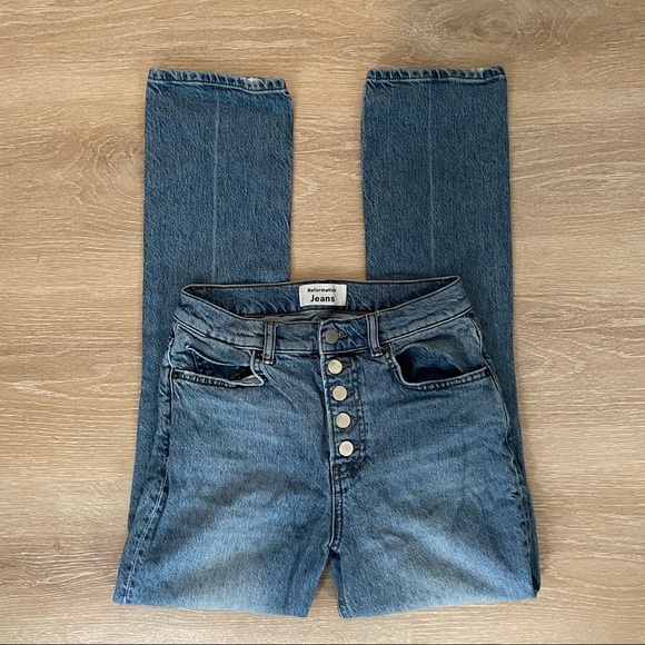 Reformation Liza High and Straight Jeans Malta Wash 26 like new! - Picture 8 of 13